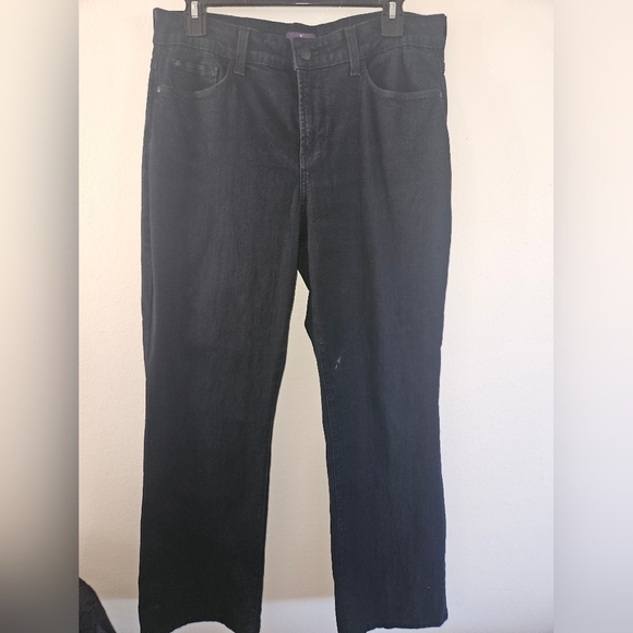 NYDJ Womans Black Bootcut Jeans Size 12 - Picture 1 of 16